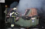 Prio 2 Containerbrand OSG Piter Jelles Bleekerstraat Kollum